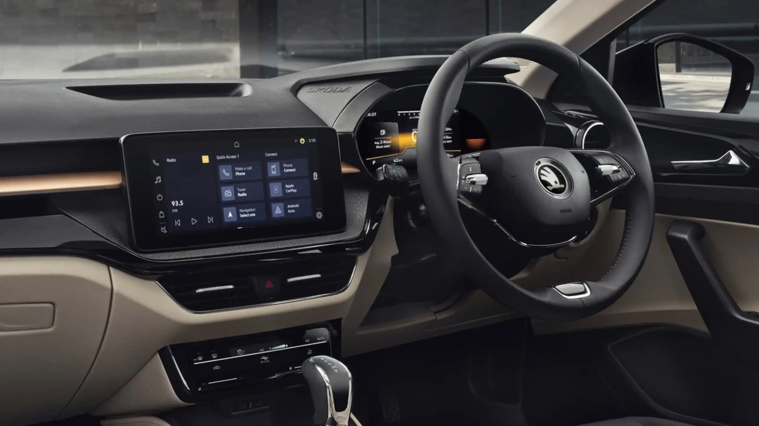 Skoda Slavia ES 2025 interior full specifications, mileage and performance details